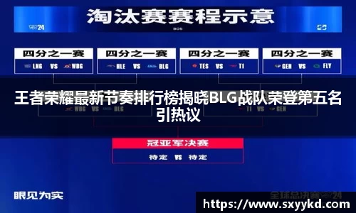 王者荣耀最新节奏排行榜揭晓BLG战队荣登第五名引热议