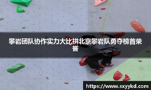 攀岩团队协作实力大比拼北京攀岩队勇夺榜首荣誉