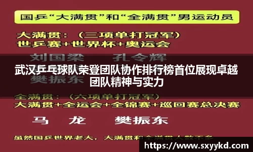 武汉乒乓球队荣登团队协作排行榜首位展现卓越团队精神与实力